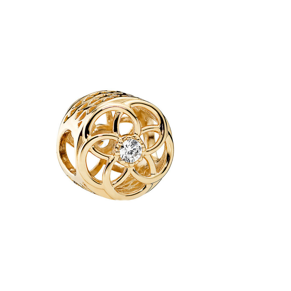 Pandora 14K CZ Loving Bloom Charm